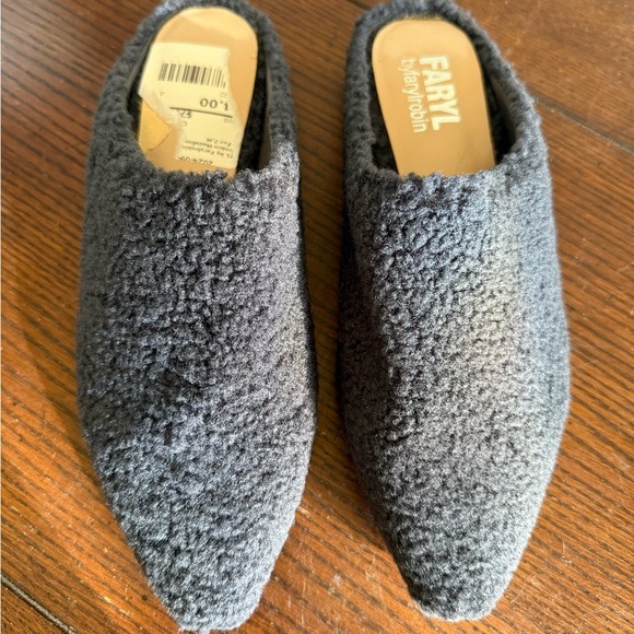 Faryl Farylrobin Madeline Flat faux fur dark gray‎ 7 - Picture 6 of 7